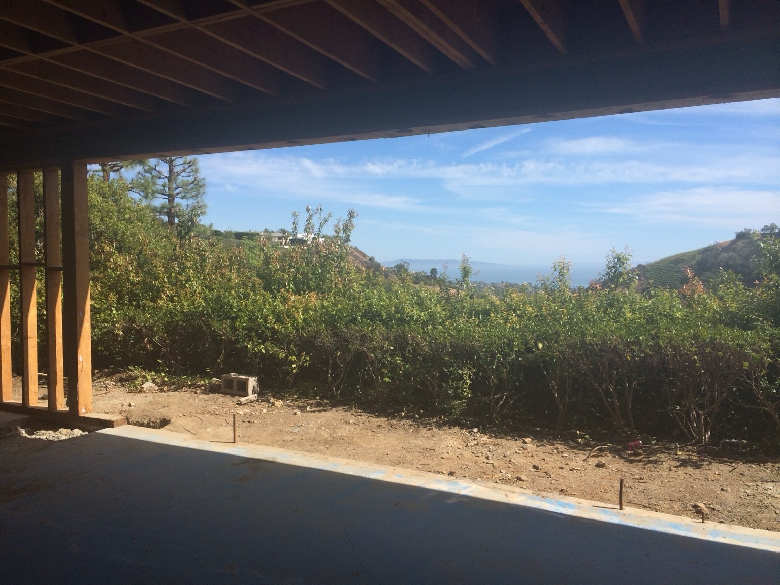 Renovation progress at the indoor-outdoor opening